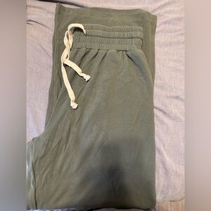 AMPERSAND AVE Olive Green Track Pants